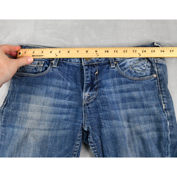VIGOSS Jeans Women's Size 28/27 Measures 31/28 Blue Denim The New York Tomboy - Picture 9 of 11